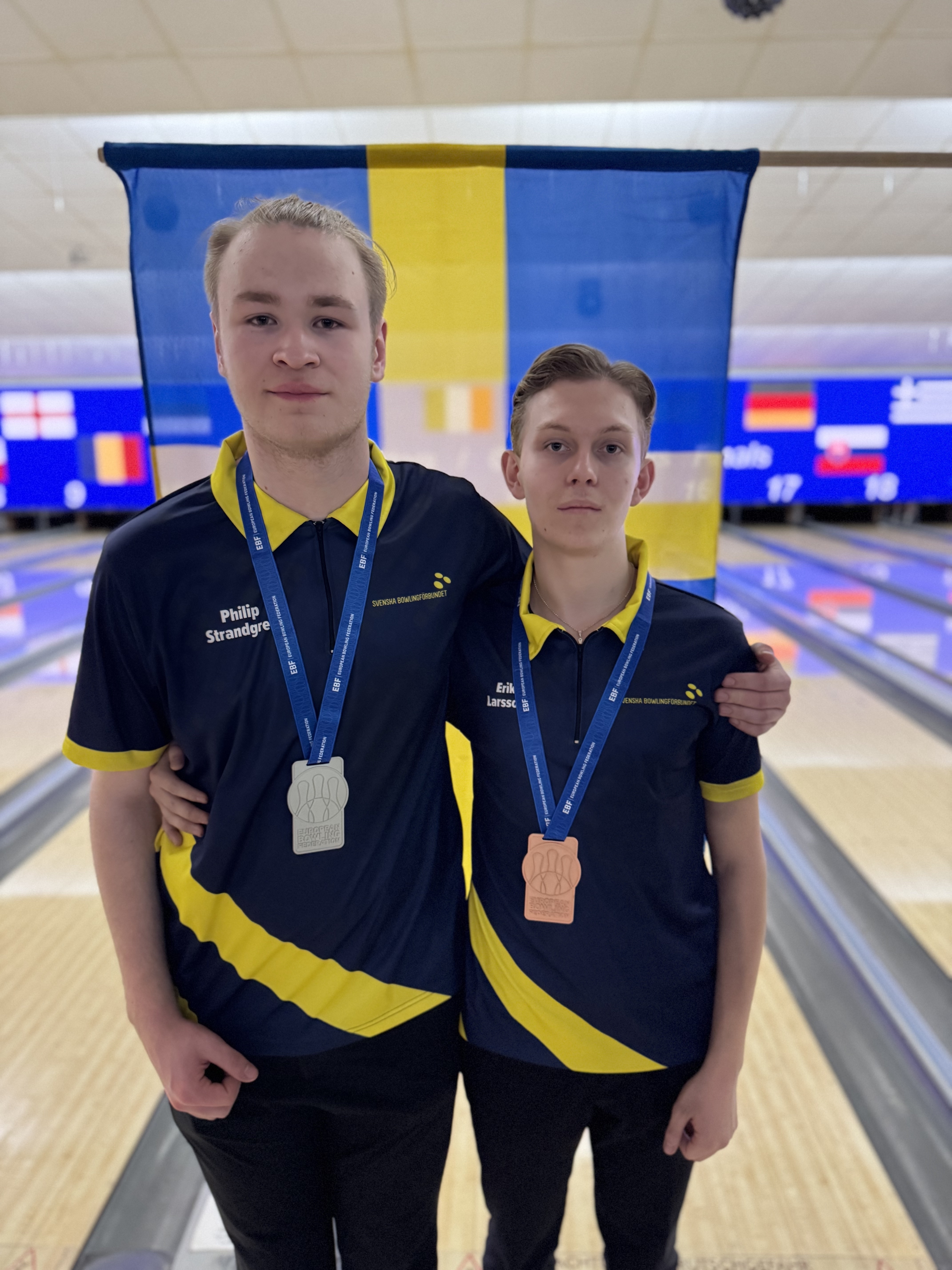 Philip Strandgren Och Erik Larsson Silver Och Brons Masters
